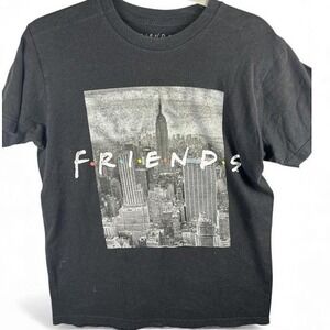 Friends TV Show Skyline T Shirt Black Size Medium NYC Empire State Building